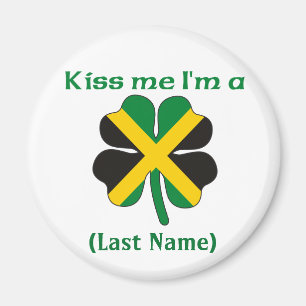 Gepersonaliseerde Kus Ik ben Jamaican Magnet Magneet