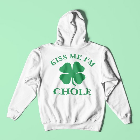 Gepersonaliseerde kus me St. Patrick's Day Hoodie