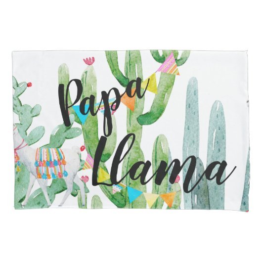 Gepersonaliseerde kussen Hoesjes Boho Llama Bohemi Kussensloop (Voorkant-Links)