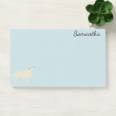 Gepersonaliseerde labrador retriever geel post-it® notes (Kantoor)