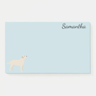 Gepersonaliseerde labrador retriever geel post-it® notes