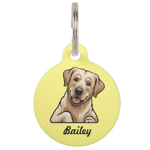 Gepersonaliseerde Labrador Retriever Huisdier ID T Huisdierpenning