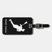 Gepersonaliseerde lacrosse bagagelabel (Voorkant horizontaal)