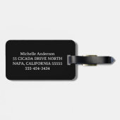 Gepersonaliseerde lacrosse bagagelabel (Achterkant horizontaal)