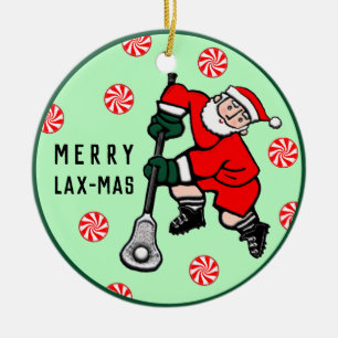 Gepersonaliseerde Lacrosse Collectible Keramisch Ornament