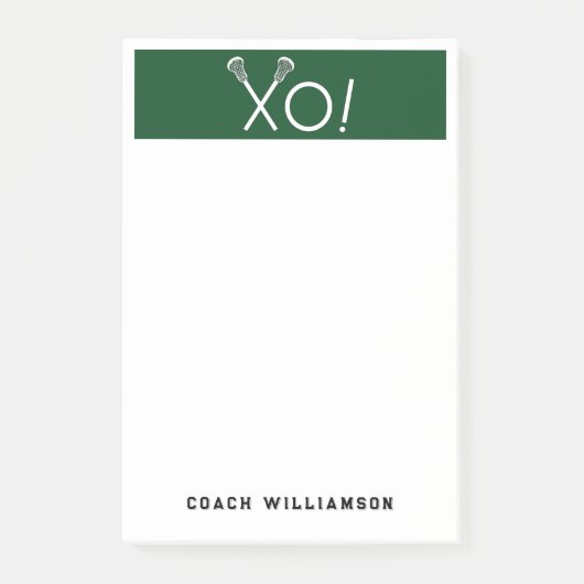 Gepersonaliseerde Lacrosse Gifts Post-it® Notes (Voorkant)