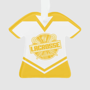 Gepersonaliseerde Lacrosse Jersey Grandma LAX Ornament