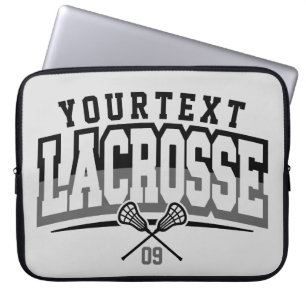 Gepersonaliseerde Lacrosse-speler NAAM TOEVOEGEN T Laptop Sleeve