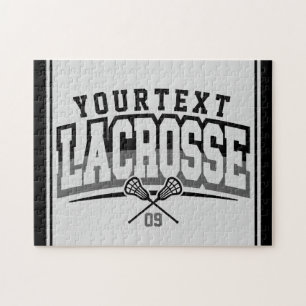 Gepersonaliseerde Lacrosse Speler VOEG NAAM TOE Te Legpuzzel