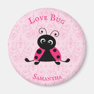 Gepersonaliseerde Ladybug Magnet van het hart Magneet