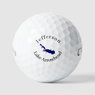Gepersonaliseerde Lake Arrowhead kaart Golfballen