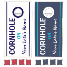 Gepersonaliseerde Lake House Cornhole Set