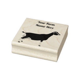 Gepersonaliseerde LaMancha Dairy Goat Rubberstempel