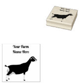 Gepersonaliseerde LaMancha Dairy Goat Rubberstempel (Gestempeld)