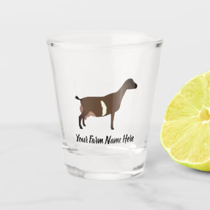 Gepersonaliseerde LaMancha Dairy Goat Shot Glas