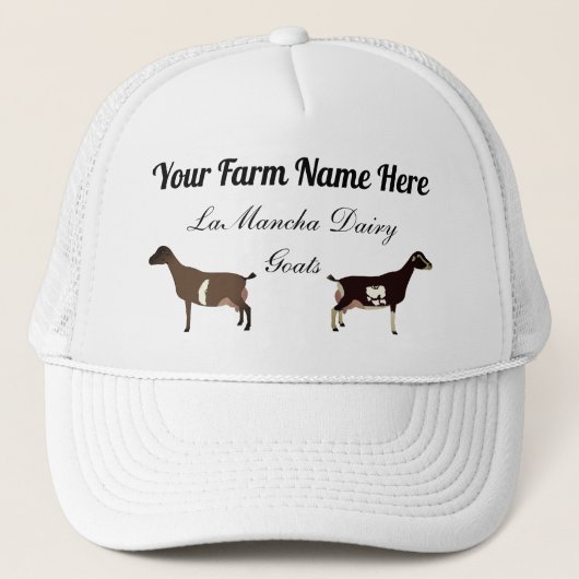 Gepersonaliseerde LaMancha Dairy Goats Trucker Pet (Voorkant)