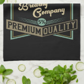 Gepersonaliseerde langwerpige brouwerij met coëxis theedoek (Gevouwen)