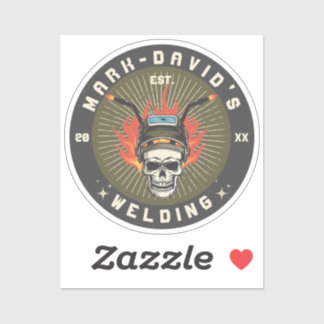 Gepersonaliseerde Lasser Metaal Arbeider Lassen Wo Sticker