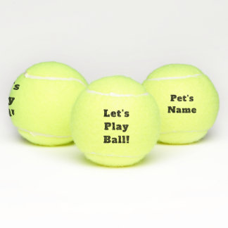 Gepersonaliseerde Laten we Ball spelen! Tennis Bal
