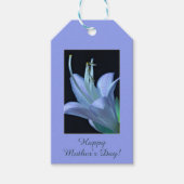 Gepersonaliseerde Lavendel Hosta Bloem, Moederdag Cadeaulabel (Voorkant)
