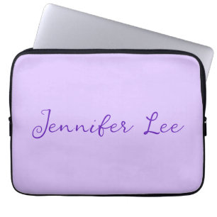 Gepersonaliseerde lavendel laptop sleeve