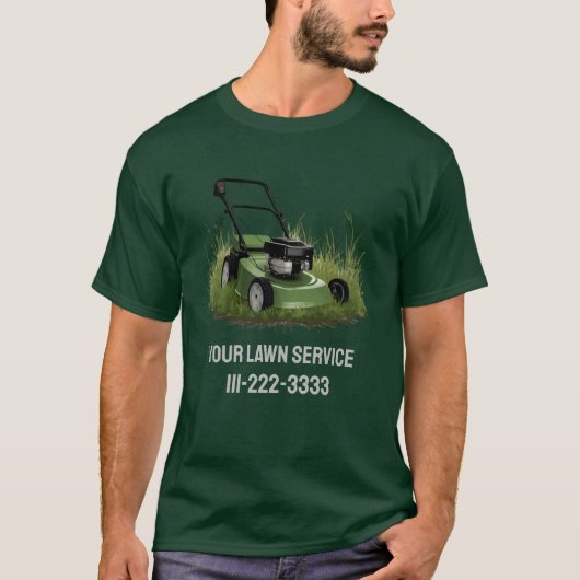 Gepersonaliseerde Lawn Care Landscaping Service Be T-shirt (Voorkant)