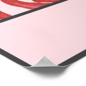 Gepersonaliseerde Le Piment Rouge Poster (Hoek)