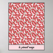 Gepersonaliseerde Le Piment Rouge Poster (Voorkant)