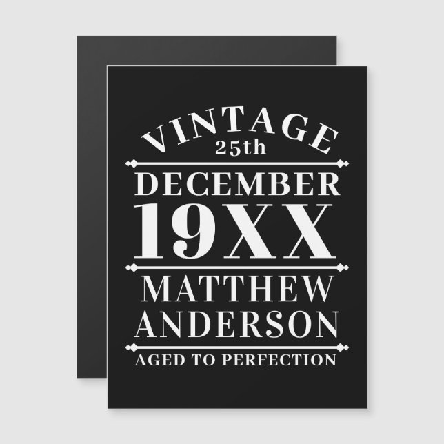 Gepersonaliseerde  leeftijd tot perfecte (Voorkant / Achterkant)