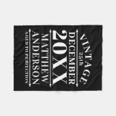 Gepersonaliseerde  leeftijd tot perfecte fleece deken (Voorkant (Horizontaal))