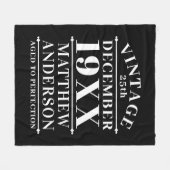 Gepersonaliseerde  leeftijd tot perfecte fleece deken (Voorkant (Horizontaal))