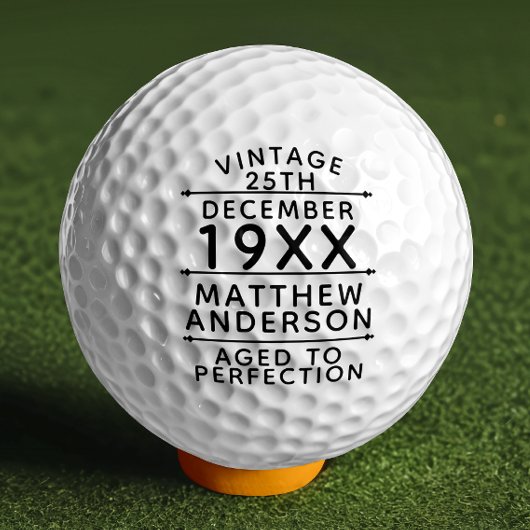 Gepersonaliseerde  leeftijd tot perfecte golfballen