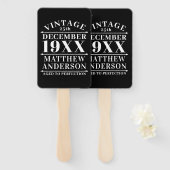 Gepersonaliseerde  leeftijd tot perfecte handwaaier (Voorkant en achterkant)