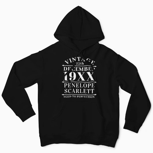 Gepersonaliseerde  leeftijd tot perfecte hoodie