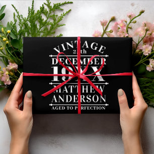 Gepersonaliseerde  leeftijd tot perfecte inpakpapier vel