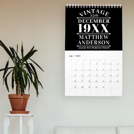 Gepersonaliseerde  leeftijd tot perfecte kalender