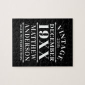 Gepersonaliseerde leeftijd tot perfecte legpuzzel (Horizontaal)