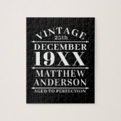 Gepersonaliseerde leeftijd tot perfecte legpuzzel (Verticaal)