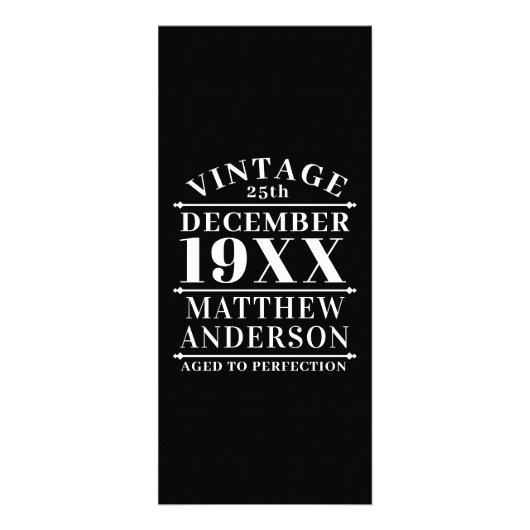 Gepersonaliseerde leeftijd tot perfecte reclamekaart (Voorkant)