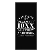 Gepersonaliseerde leeftijd tot perfecte reclamekaart (Achterkant)