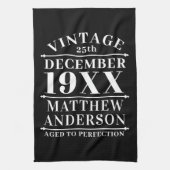 Gepersonaliseerde  leeftijd tot perfecte theedoek (Verticaal)