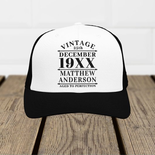 Gepersonaliseerde  leeftijd tot perfecte trucker pet