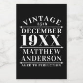 Gepersonaliseerde  leeftijd tot perfecte voedselcontainer etiket (Enkel label)