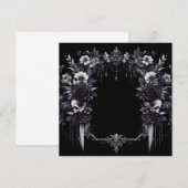 Gepersonaliseerde lege Kaart - Zwart-wit Sjabloon (Voorkant / Achterkant)