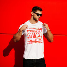 Gepersonaliseerde Lelijke Trui Stijl Familie Kerst