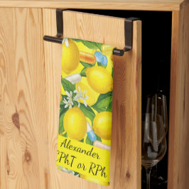 Gepersonaliseerde Lemon & Pillen Apotheek Theedoek