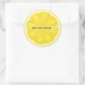 Gepersonaliseerde Lemon Slice Stickers (Tas)