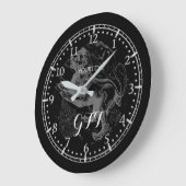 Gepersonaliseerde Leo Constellation Zodiac Grote Klok (Hoek)