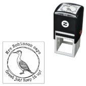 Gepersonaliseerde leraar aalscholver Grote werkkla Zelfinktende Stempel (In situ)