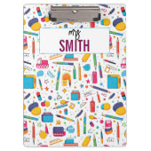 Gepersonaliseerde leraar – Aangepaste naam Terug n Klembord (Voorkant)